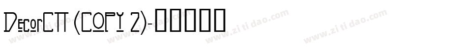 DecorCTT (COPY 2)字体转换
